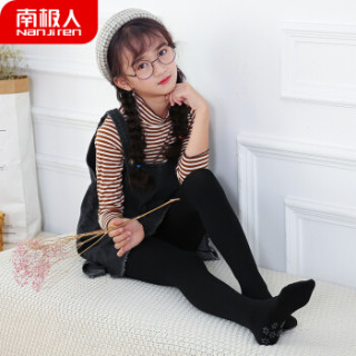 南极人儿童连裤袜子女童秋冬加厚打底细绒止滑连脚舞蹈裤袜学生练功外