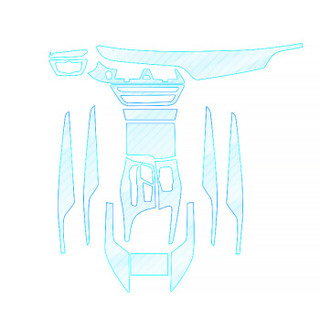 UPPF 宝马专用TPU汽车内饰保护膜仪表盘贴膜中控面板隐形透明膜 Z4（整车内饰）