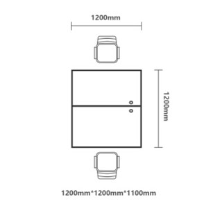 中伟屏风办公桌职员桌员工桌员工位工作位电脑桌卡座面对面2人位1200*1200*1100