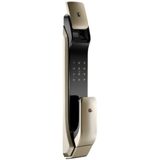 优点智能 E1 指纹锁智能锁 密码锁家用防盗门锁磁卡锁手机App远程 琥珀金（蓝牙版）