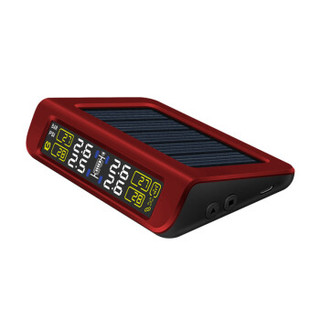 凯佑（CAREUD）太阳能mini版胎压监测 内置升级版版传感器 红黑色 T882-NF+