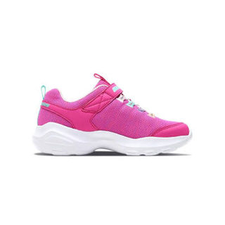 斯凯奇（Skechers）潮流运动 甜美舒适轻便女童休闲鞋 664088L 粉红色/多彩色 30