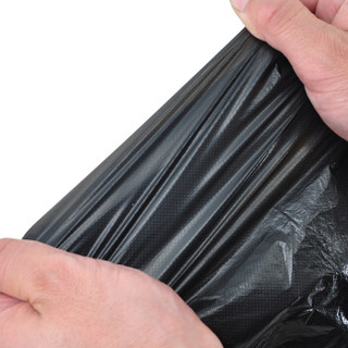 兰诗（LAUTEE）LJD-038 手提背心式垃圾袋 办公室一次性塑料袋 黑色45*60*90只