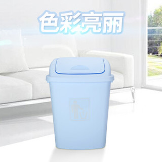 ABEPC 大号塑料垃圾桶30L40升65L四色工业户外加厚包邮厨房家用大垃圾桶65L-H  浅蓝色无盖 图标可定制