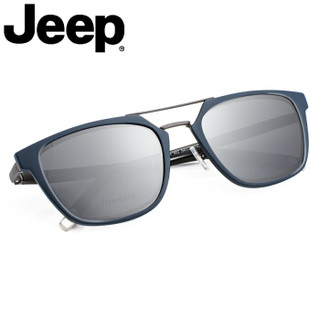 JEEP吉普偏光太阳镜商务男士磁吸夹片全框钛金属时尚光学眼镜架 JEEPT7034-M3  蔡司1.67镜片