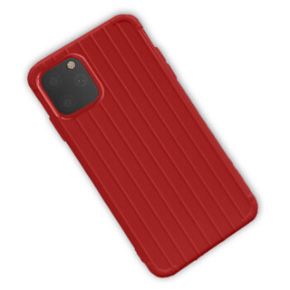 伟吉（WEIJI）iPhone11旅行箱手机壳 全包 硅胶软套 iPhone 11手机保护套 红色