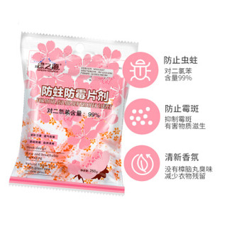 绿之源 防霉防蛀片剂250g 家用衣物鞋防虫剂替代樟脑丸卫生球防虫丸室内衣柜鞋柜防霉除味自然清香剂