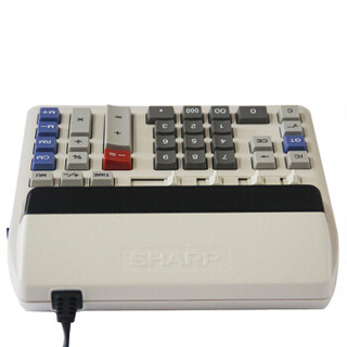 SHARP 夏普（SHARP）CS-2122H 银行计算器 金融财会插电计算器 电脑按键荧光屏 100个起定制LOGO