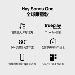 Hay Sonos One 家庭智能音响系统 合作限量款-活力红