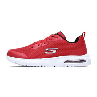 斯凯奇（Skechers）时尚气垫网布运动 轻质透气舒适男大童休闲鞋 98100L 红色 37