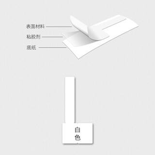 普贴 PUTY线缆标签纸 P型刀型网线标签纸 网络机房电线标签贴纸PT-05WHZ-500F