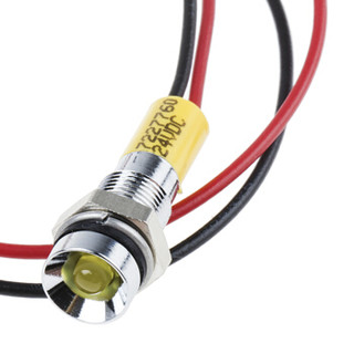 欧时RS ProLED指示灯信号灯7227760凹形黄色引线接端