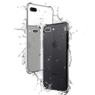 悦迪（yuedi）苹果7p/8p手机壳iPhone保护套透明硅胶软边全包防摔气囊转音防尘德国拜耳抗黄变高透升级版