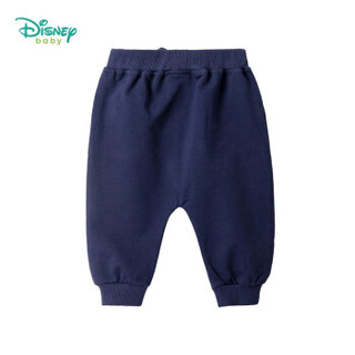 迪士尼(Disney)童装男童裤子2019春秋新款海底总动员外出哈伦裤193K917藏青12个月/身高80cm