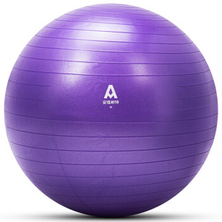 安格耐特 防滑65cm瑜伽球 加厚防爆孕妇助分娩健身球 紫色