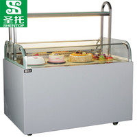 圣托（Shentop）商用保鲜加湿冷藏柜 开放式蛋糕西点三明治柜 敞开式水果寿司陈列柜 STG-SU1800