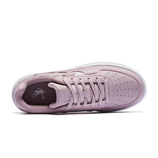 乔丹 女鞋空军一号板鞋透气低帮小白鞋运动鞋 XM4690502 丁香粉/白色 38.5