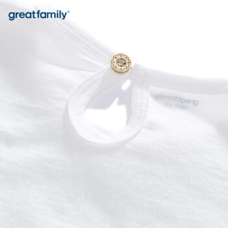 歌瑞家（greatfamily）夏季婴儿T恤女童裙式短袖T恤可爱洋气公主裙式印花T恤 混色110码