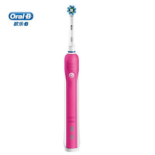 欧乐B（Oral-B） PRO 600 3D智能电动牙刷成人充电式情侣款  D16.523U粉色