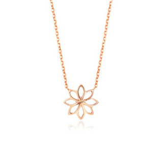 商品luk kwai fook 六桂福钻石吊坠 18k金钻石项链女款玫瑰金钻石吊坠