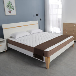 掌上明珠家居 北欧烤漆卧室 1.5米双人床+床垫 组合家具套装 ESA117-A152