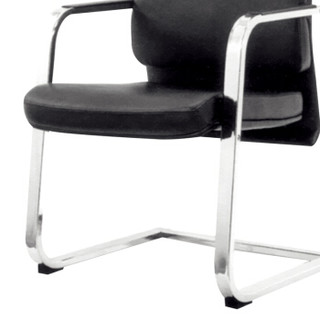 金海马/kinhom 电脑椅 办公椅 西皮老板椅 人体工学弓形脚椅子 HZ-6120C黑