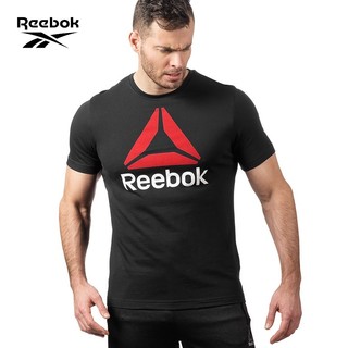 REEBOK 锐步 QQR- Stacked EMV38 男款休闲T恤