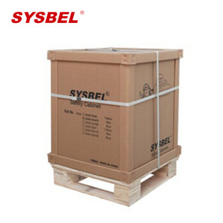 西斯贝尔（SYSBEL）WA810040防火防爆柜15L 56*43*43 CE认证防火安全柜易燃液体安全储存柜手动门定做 黄色