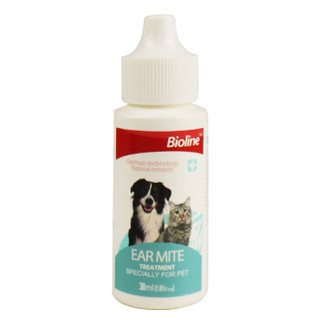 Bioline 生物涟 宠物耳螨油 犬猫去耳螨防瘙痒耳油滴耳液防耳臭 30ml