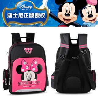 迪士尼（Disney）米奇米老鼠小学生书包男女3-6年级儿童双肩背包sm11623枚红色