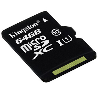 金士顿（Kingston）64GB 80MB/s TF(Micro SD)Class10 UHS-I存储卡  一箱1000片