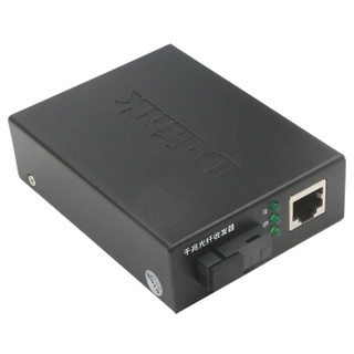 友讯(D-Link)dlink DGE-262SA-20 快速以太网光纤收发器光电转换器 单模 千兆（单只装）