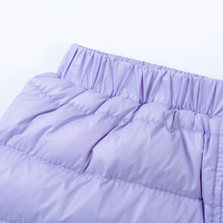 贝贝怡冬季0-6岁男女宝宝加厚夹棉羽绒服套装144T014 浅紫 9个月/身高73cm