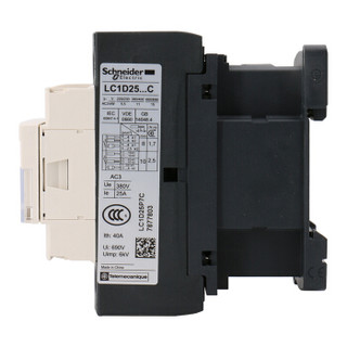 施耐德电气（Schneider Electric）交流接触器 TeSys D（国产） 3P 25A 1NO+1NC LC1D25P7C 230VAC 可定制