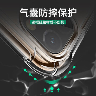 KEKLLE 苹果11Pro气囊转音款手机壳 iPhone11pro保护壳 透明轻薄硅胶软壳保护套防摔手机保护壳 透明