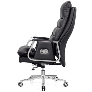 金海马/kinhom 电脑椅 办公椅 西皮老板椅 人体工学椅子 HZ-6209A黑