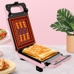 奥克斯三明治机早餐机面包机烤土司家用小型压烤机多功能轻食机