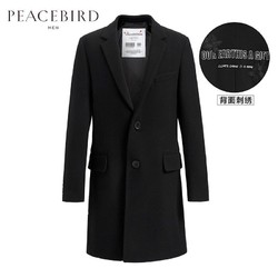 PEACEBIRD 太平鸟 B1AA74302 男装 外套羊毛大衣
