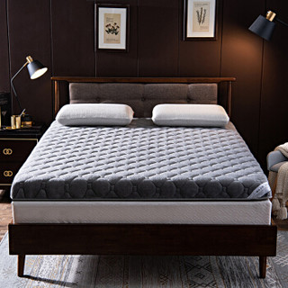 意尔嫚 床垫家纺 宝宝绒床垫子 可折叠四季可用床褥子 保暖床垫床褥 120*200*5cm 灰色