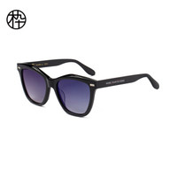 木九十 男女同款圆框大框太阳镜时尚百搭眼镜墨镜  SM1920301 C03 55MM