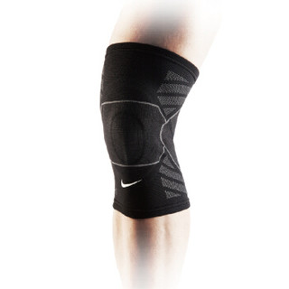 NIKE耐克针织护膝 篮球羽毛球膝部保护套 跑步健身运动装备 男女护膝盖套 NMS76031 M  两只装