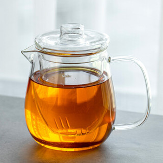 雅集玻璃茶杯茶壶650ml 可加热煮茶 耐热带过滤男女士家用茶具泡茶壶