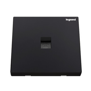 legrand 罗格朗 开关插座面板86型逸景碳素黑色大面板墙壁电源插座开关 电话插座