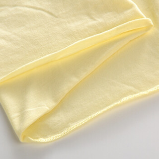 童泰新生儿床品抱巾四季纯棉裹巾两件装 黄色 84*84CM T93C0077