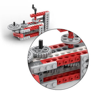 致砖 STEAM教育积木 TX001 小小机械师 110块