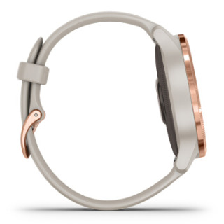 GARMIN 佳明 Venu 智能手表 43.2mm 玫瑰金 灰色硅胶表带(血氧、血压、GPS、扬声器)