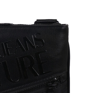 VERSACE JEANS COUTURE 范思哲 奢侈品 19秋冬新款 男士黑色聚酯纤维LOGO单肩斜挎包 E1YUBB22 71151 899