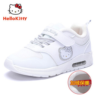 HELLOKITTY 童鞋女童运动鞋 时尚休闲跑步鞋 K8543840二棉白色32