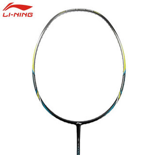 李宁（LI-NING）羽毛球拍UC7000全碳素3u纤维超轻耐打低风阻进攻型单拍 AYPJ024-1 黑黄色（空拍送线）