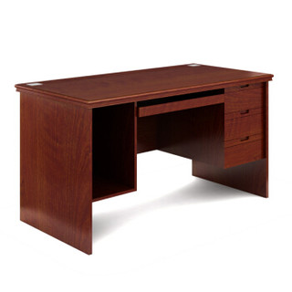 华旦 办公家具单人办公桌电脑桌1.2米职员桌写字台 ZM-1260 胡桃色